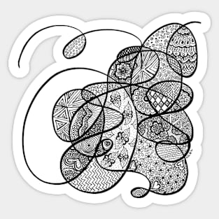 Curly mandala Sticker